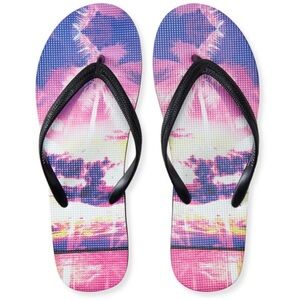💝Aeropostale Hawaiian Sunset Flip-Flop NWT Size 9